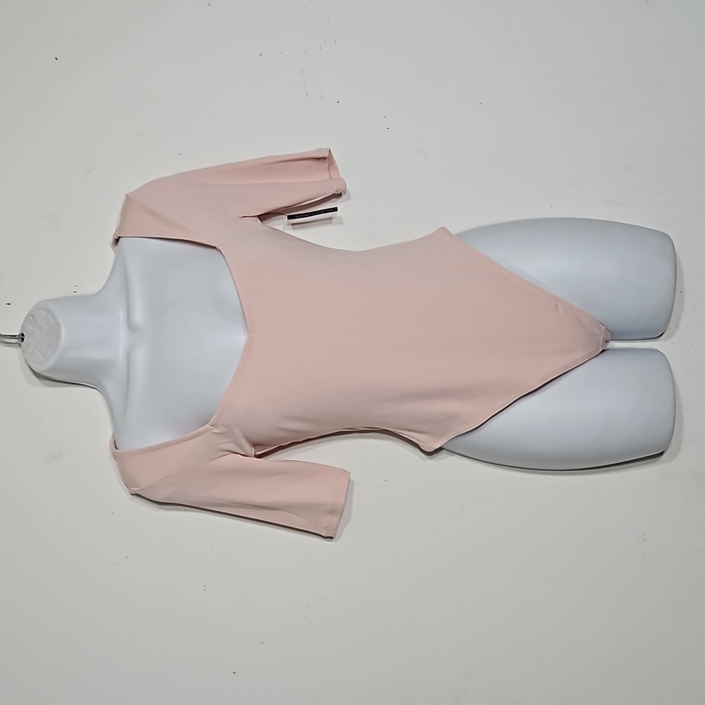 NWT Leith Blush Bodysuit Y2K 90s Half Sleeve S